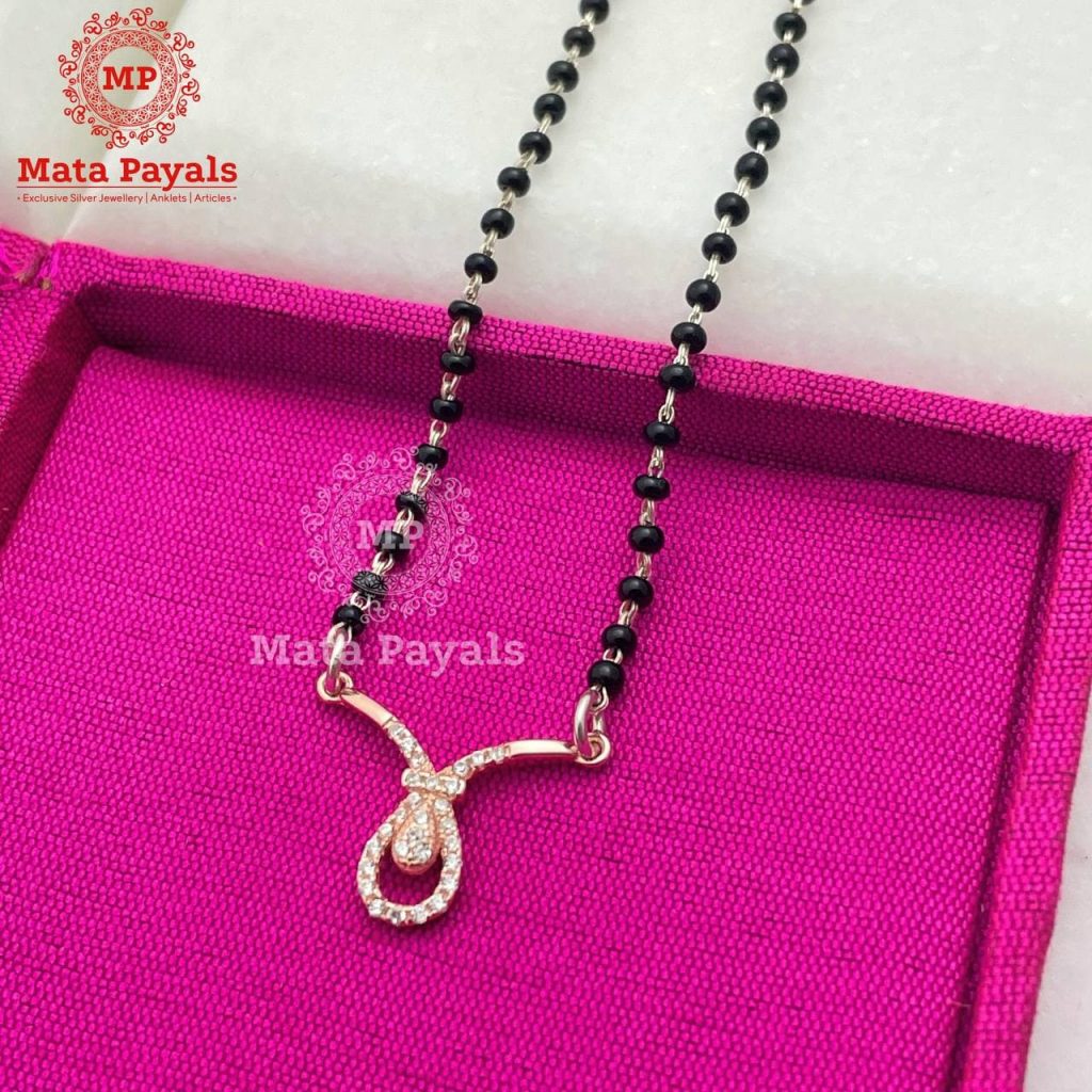 Drop Rose Gold Zircon Mangalsutra