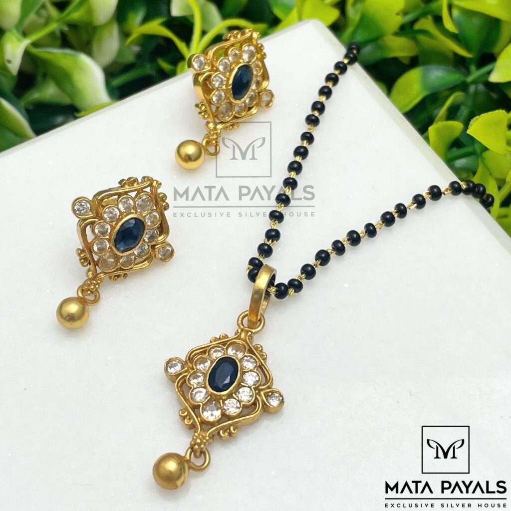 Blue Mangalsutra Set