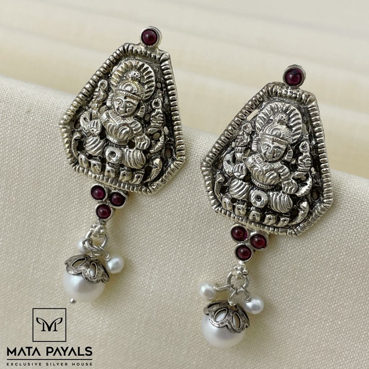 Oxidized Silver Jhumka